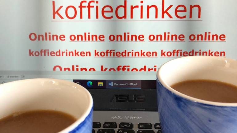‘online koffiedrinken’