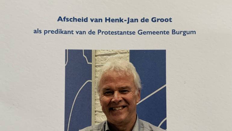 Afscheid ds. Henk-Jan de Groot