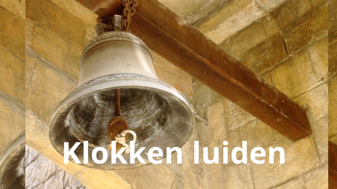 Op woensdag 29 april om exact 16.20 uur luiden wij 5 minuten lang de klokken